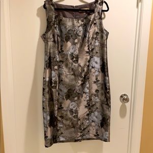 Metallic Floral Dress. Beautiful textured fabric